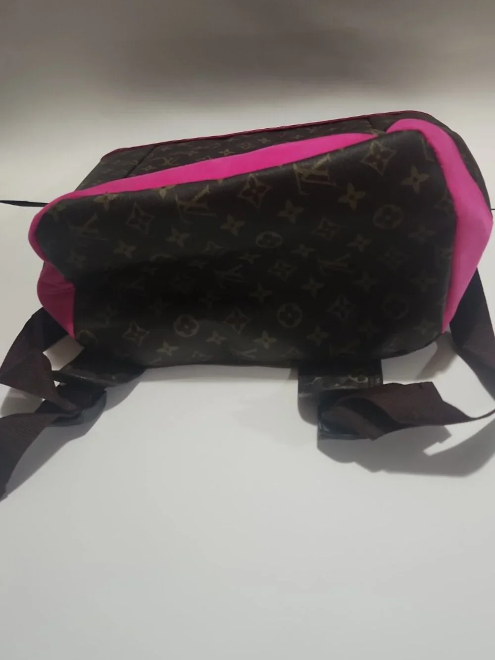 LV Beach Backpack Cooler Bag Brown and Pink.